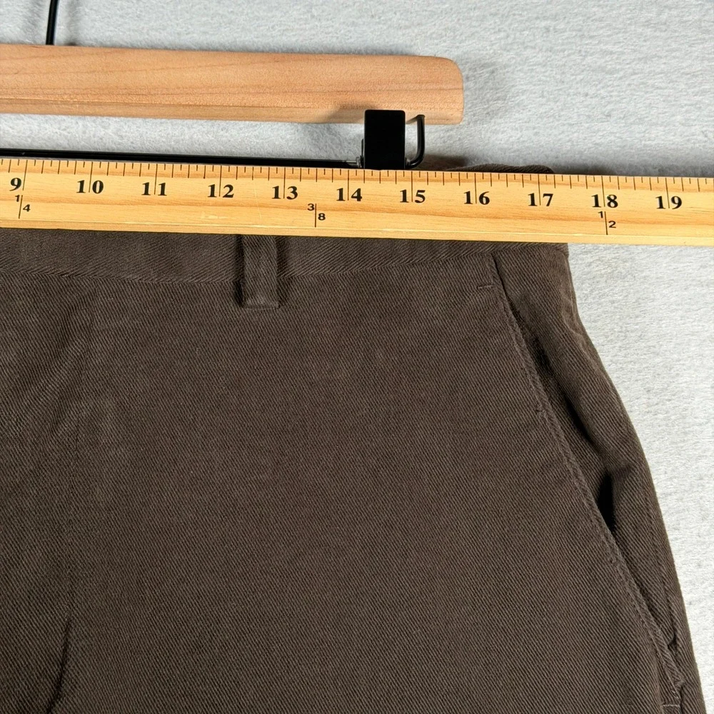 Banana Republic Mens Dress Chino Pants 35x32 Brown Straight Leg Cotton 395280